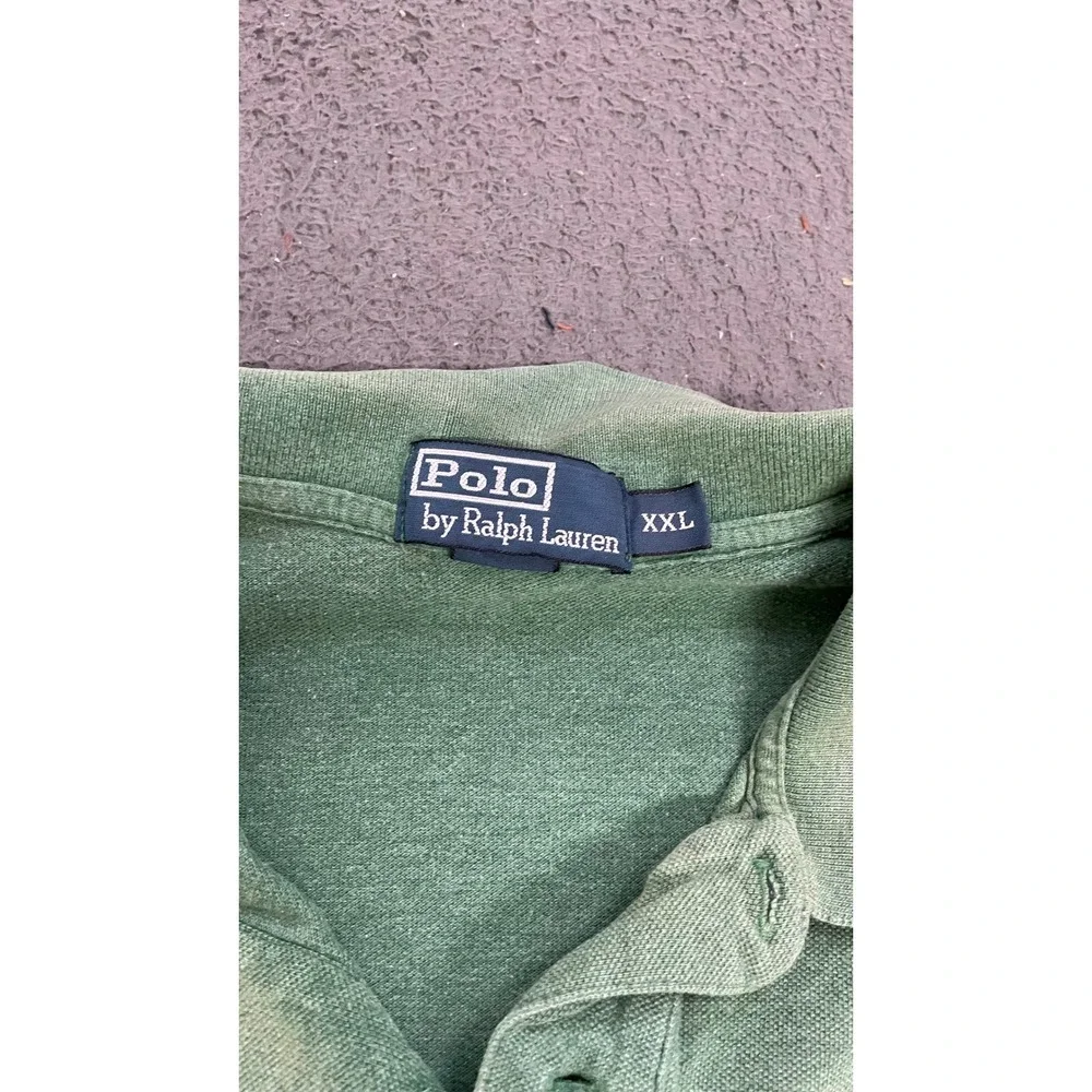 Polo Ralph Lauren Polo Shirt Mens XXL Green Good Short Sleeve Pique Pony Logo